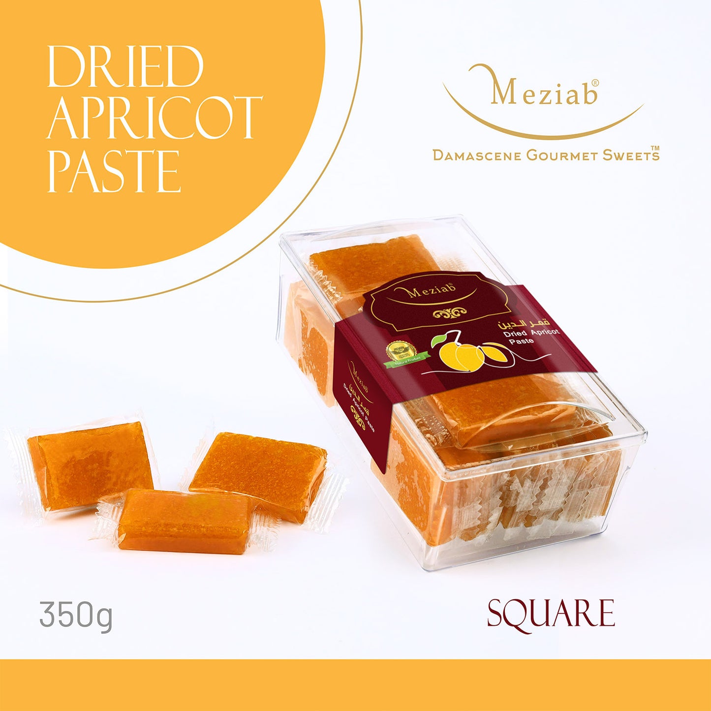 Dried Apricot Paste- Square- 350g