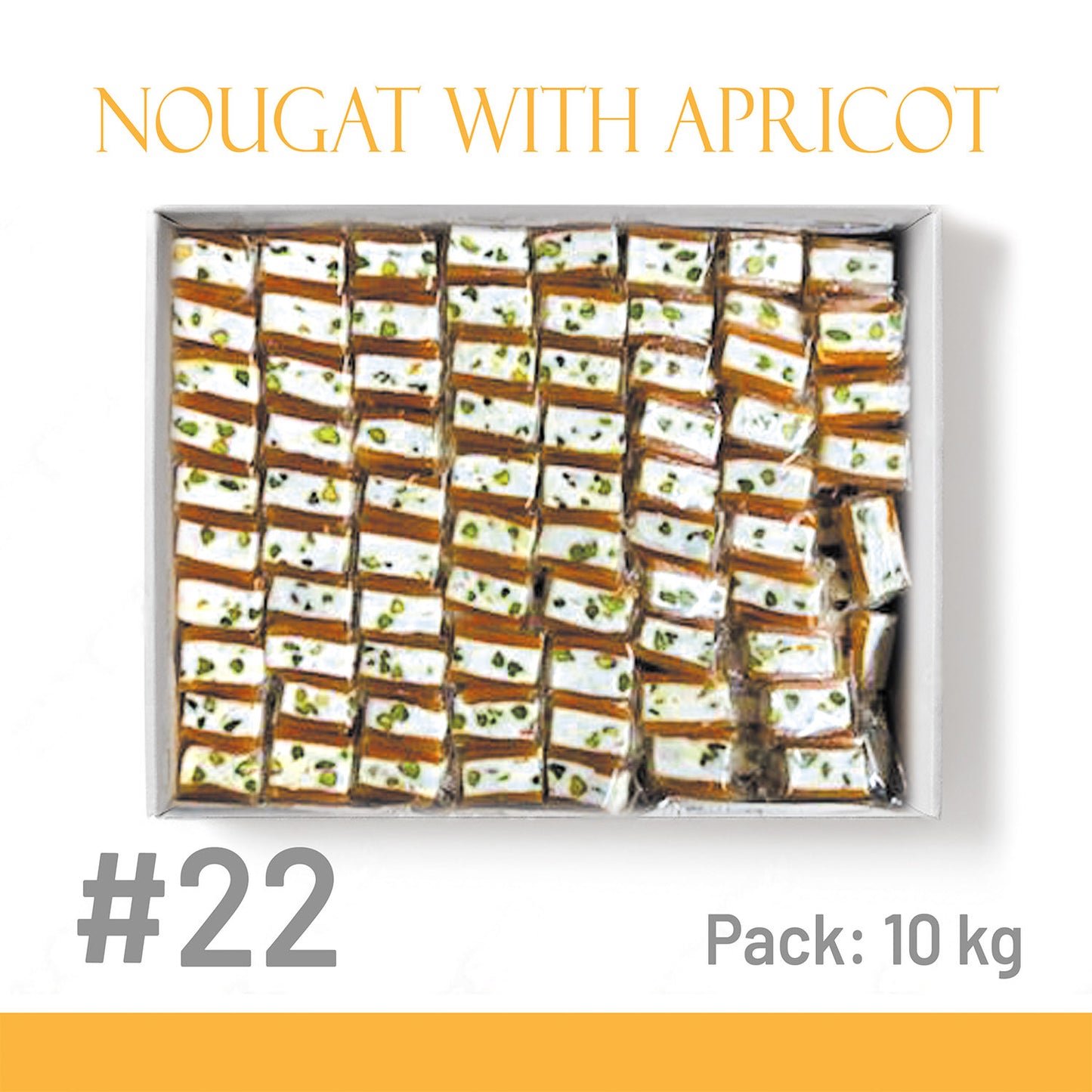 #22- Nougat with Apricot-10kg