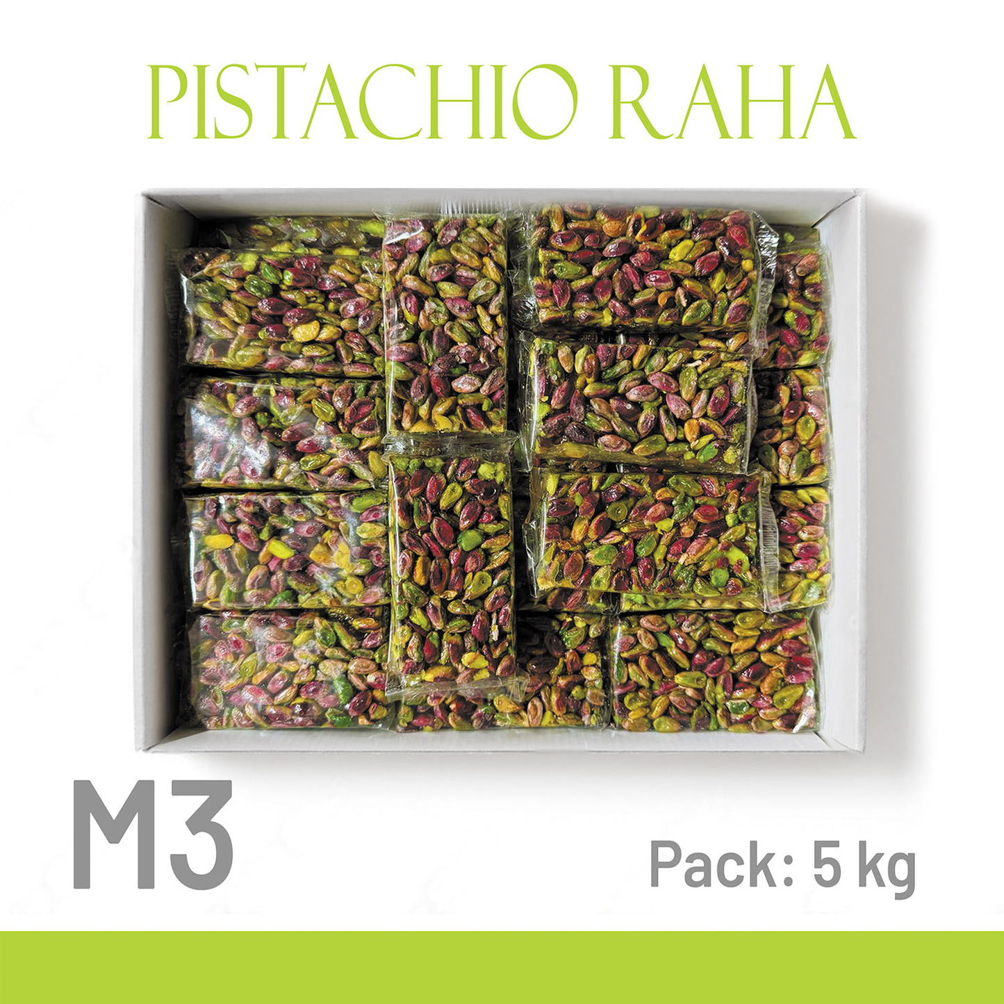 M3-Meziab Malaki Raha Bar w/ Whole Aleppo Pistachio On Top